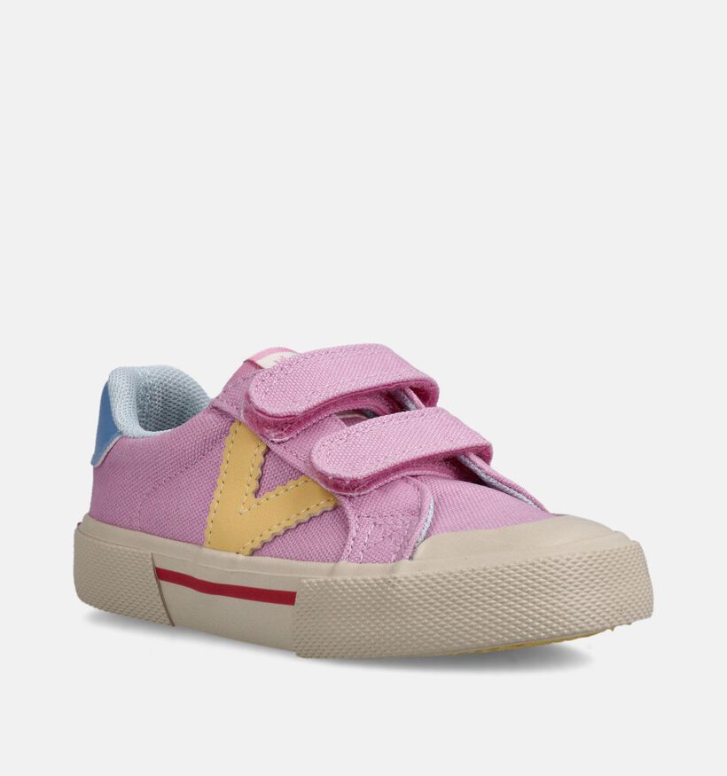 Victoria Tribu Roze Lage Sneakers voor meisjes (371002) - geschikt voor steunzolen
