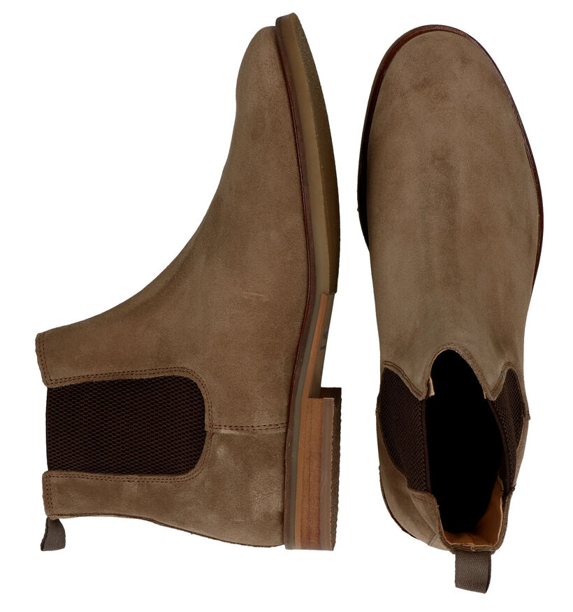Bullboxer Bruine Chelsea Boots voor heren (312624) - geschikt voor steunzolen