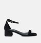 Steve Madden Gena Zwarte Sandalen met blokhak voor dames (353589)