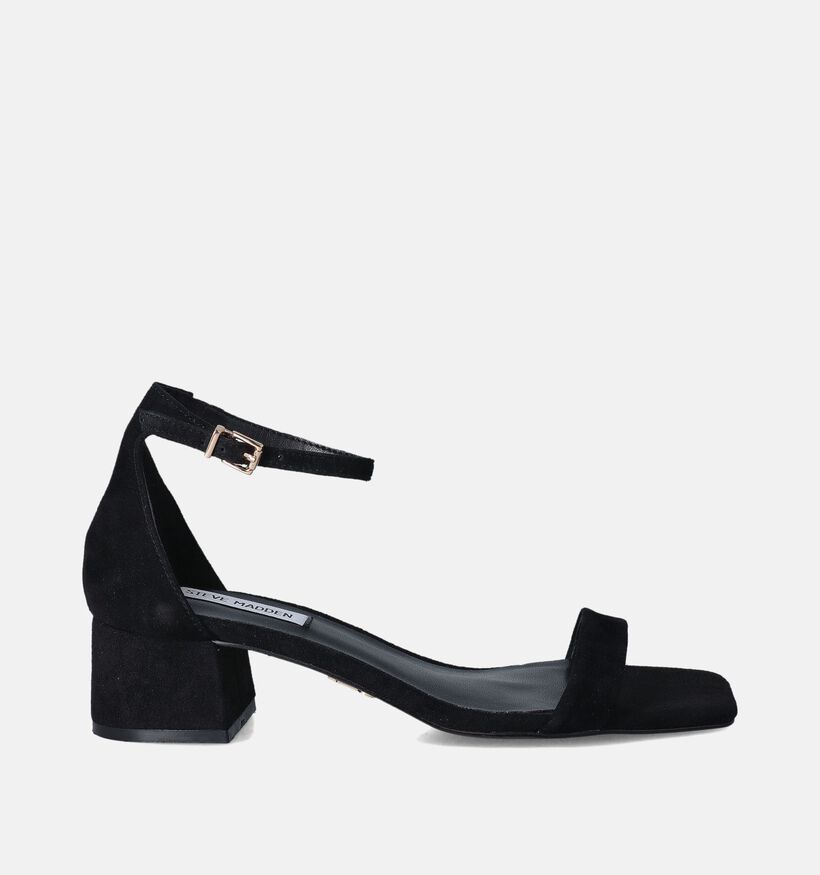 Steve Madden Gena Zwarte Sandalen met blokhak voor dames (353589)