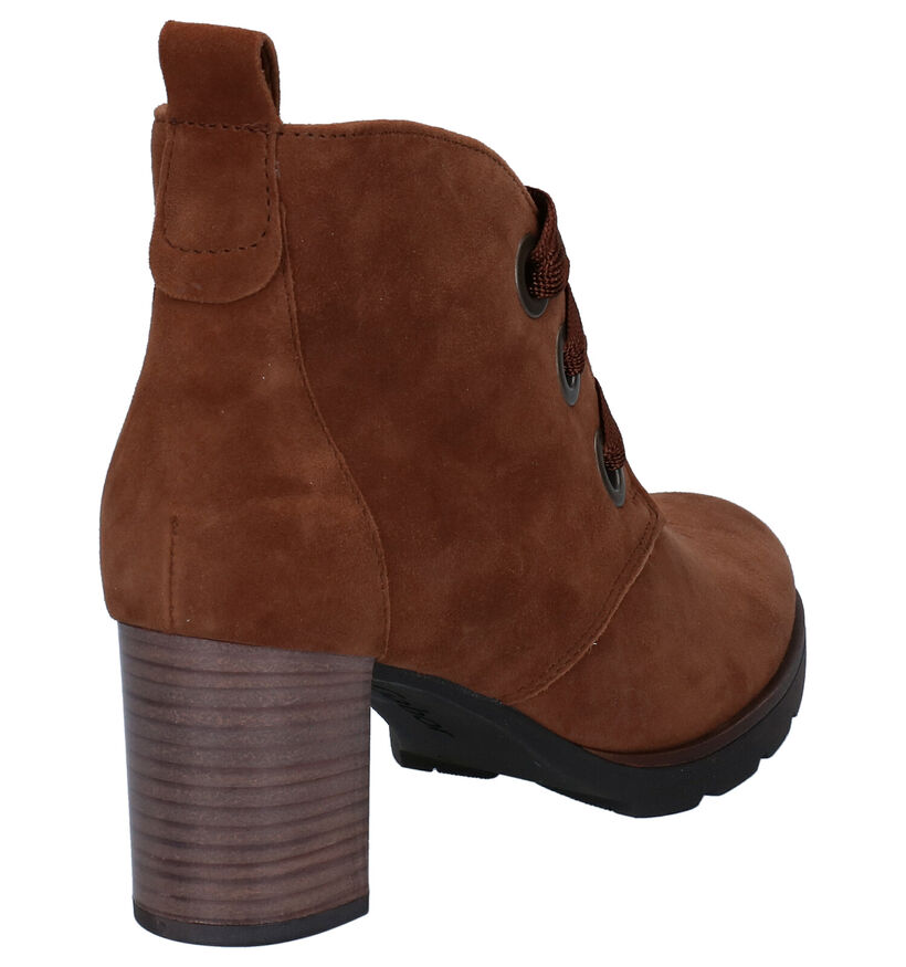 Gabor Best Fitting Cognac Enkellaarzen in nubuck (283916)