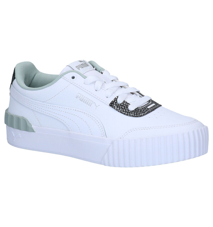 Puma Carina Lift Snake Witte Sneakers in kunstleer (280800)