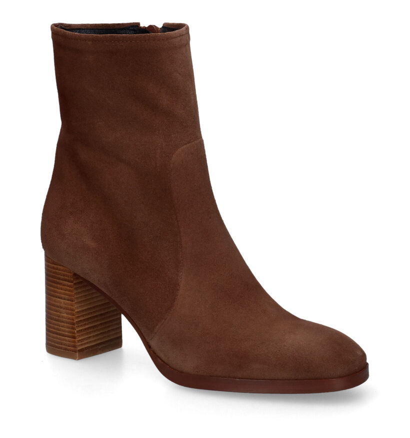 Zinda Bruine Enkellaarzen voor dames (314382)