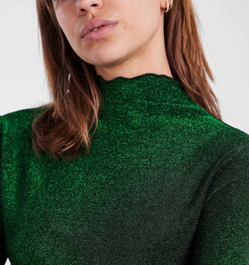 Pieces Sandra Zwarte Longsleeve voor dames (348359)