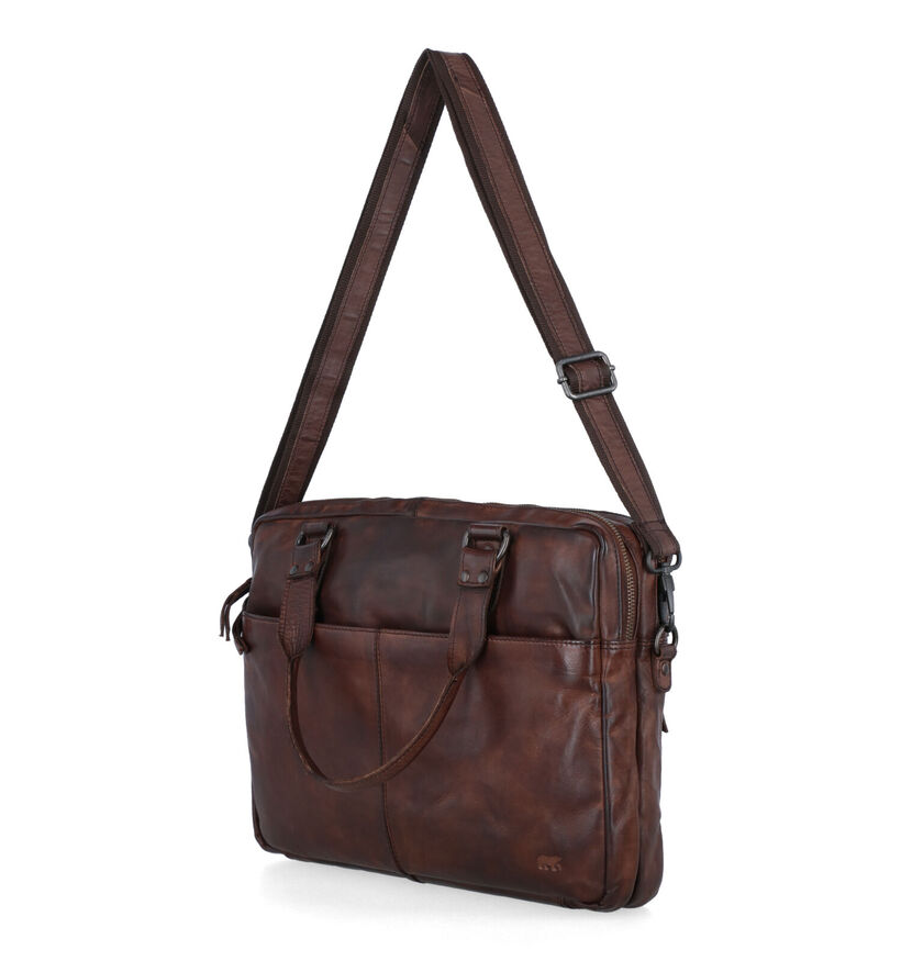 Bear Design Sac pour ordinateur en Marron pour femmes (329795)