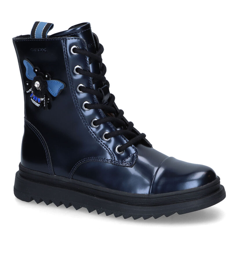 Geox Gillyjaw Zwarte Boots in kunstleer (317648)