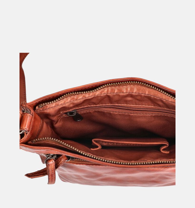 Bear Design Sac &agrave; bandouli&egrave;re en Cognac pour femmes (375838)