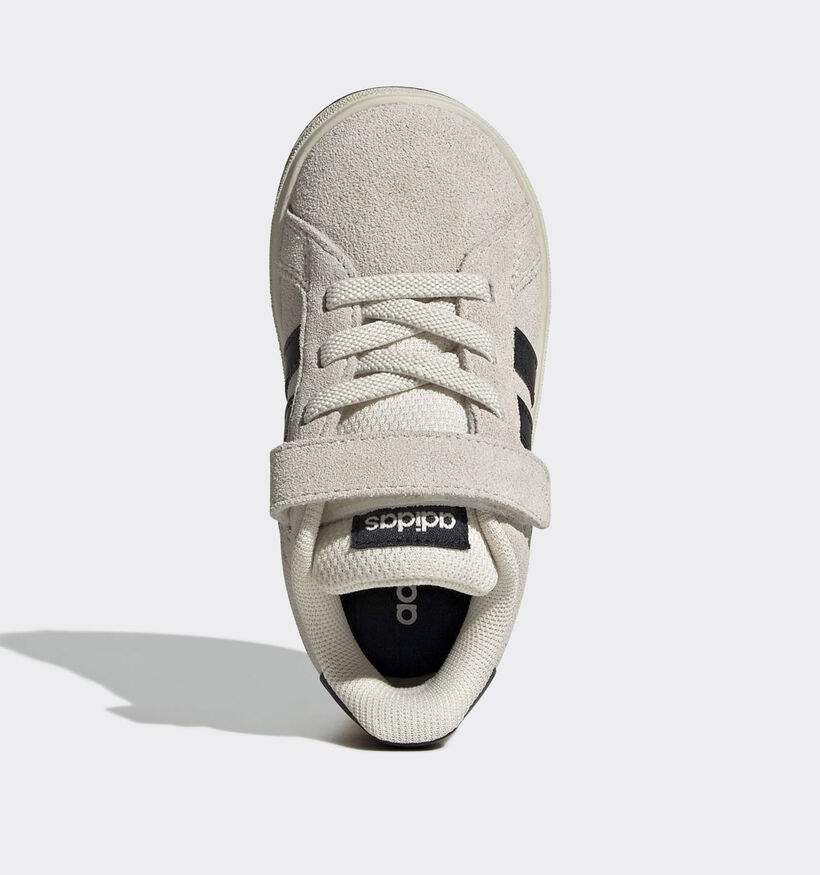 adidas Grand Court 00s Beige/Zwarte Sneakers voor meisjes, jongens (380809) - geschikt voor steunzolen