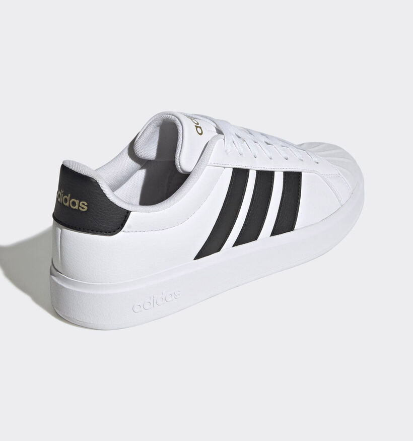 adidas Baskets basses en Blanc pour hommes (366884) - pour semelles orthop&eacute;diques
