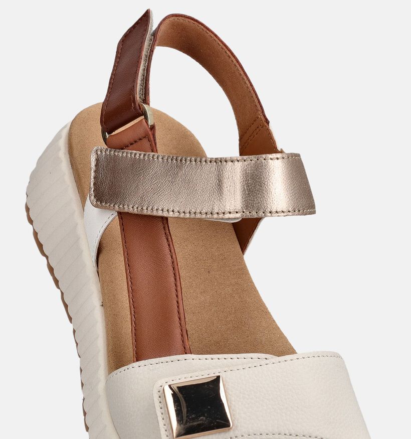 Gabor Ecru/Bruine Sandalen voor dames (371206)