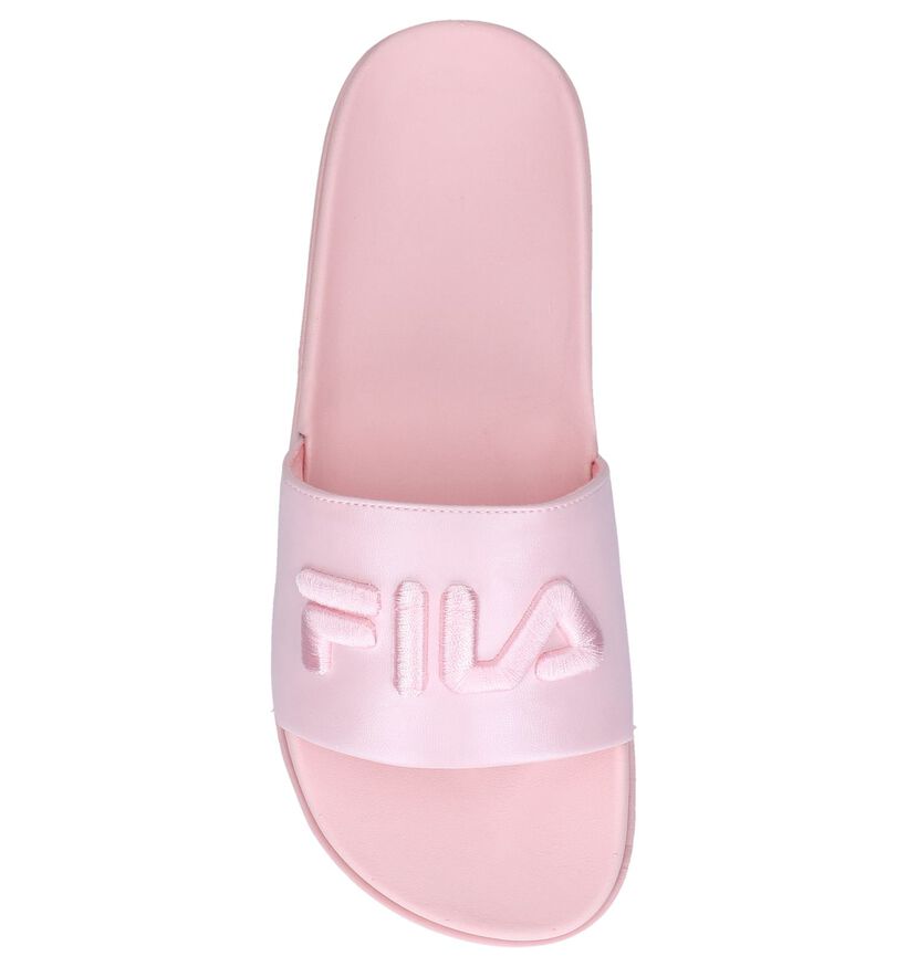 Fila Morro Bay Zeppa Pastelroze Slippers in kunstleer (240846)