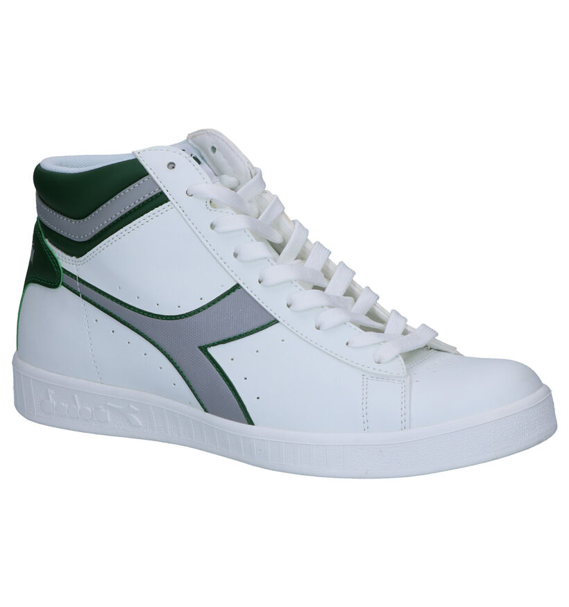 Diadora Game P High Witte Sneakers in kunstleer (267976)