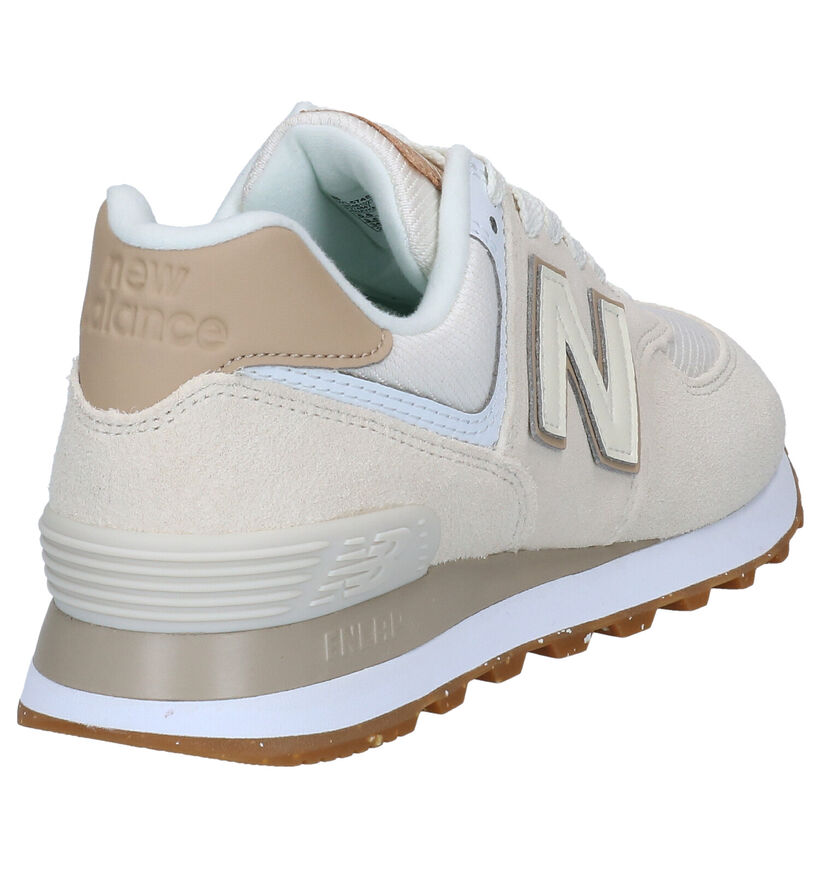 New Balance WL 574 Baskets en Vert pour femmes (349411) - pour semelles orthopédiques