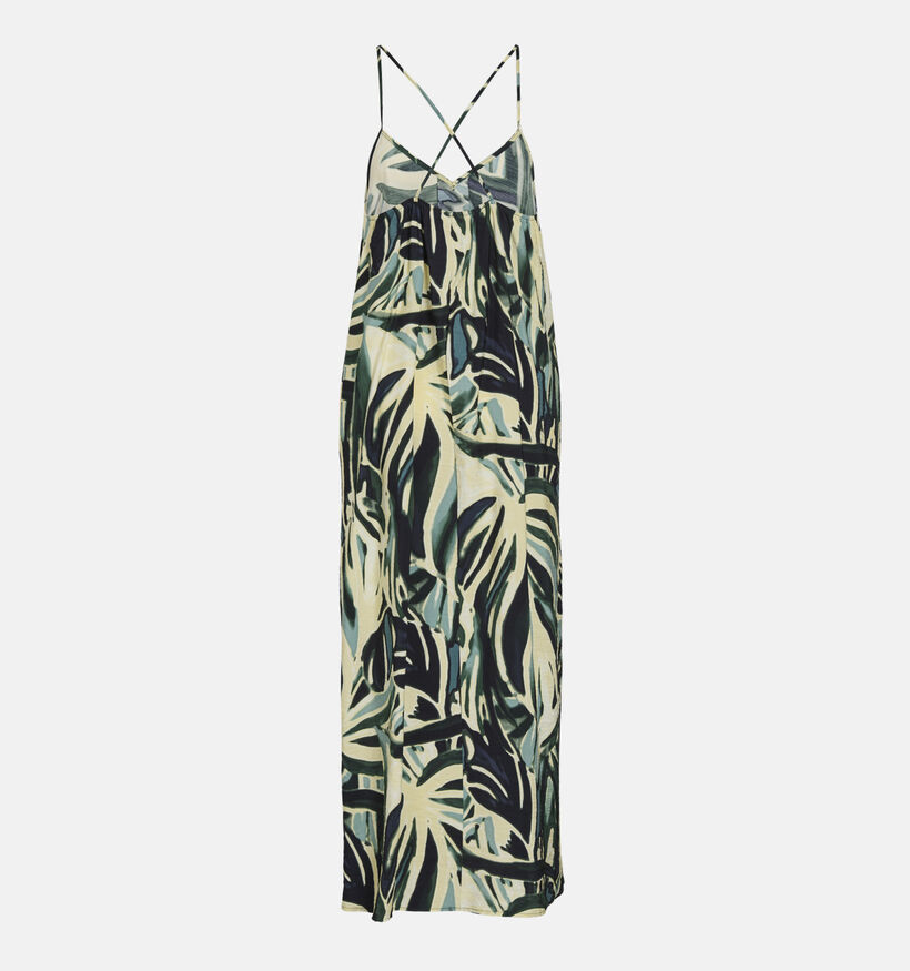 Vila Robe Viryn Zoa mi-longue en Bleu/Multi pour femmes (369476)