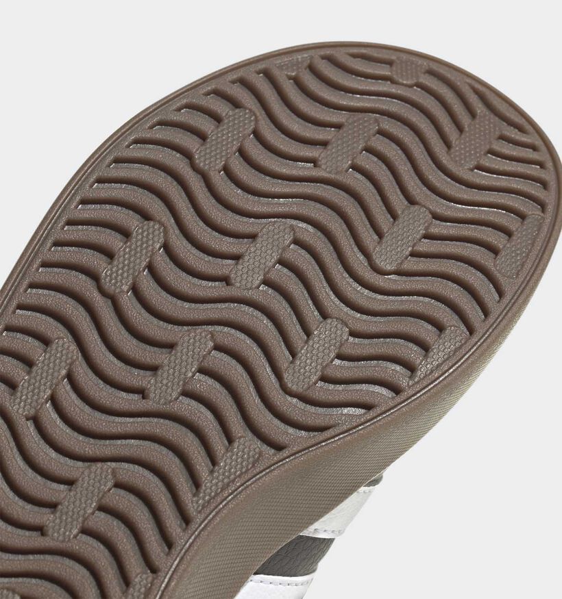 adidas VL Court 3.0 Baskets basses en Noir pour filles, gar&ccedil;ons (365314) - pour semelles orthop&eacute;diques