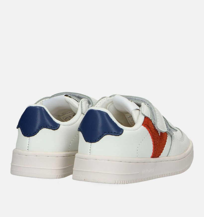 Victoria Witte Velcroschoenen voor jongens (347121)