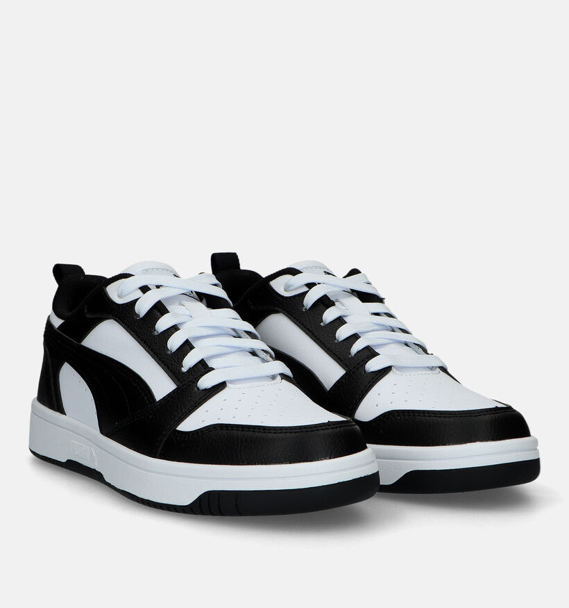Puma Rebound v6 Baskets en Noir pour filles, garçons (342863)