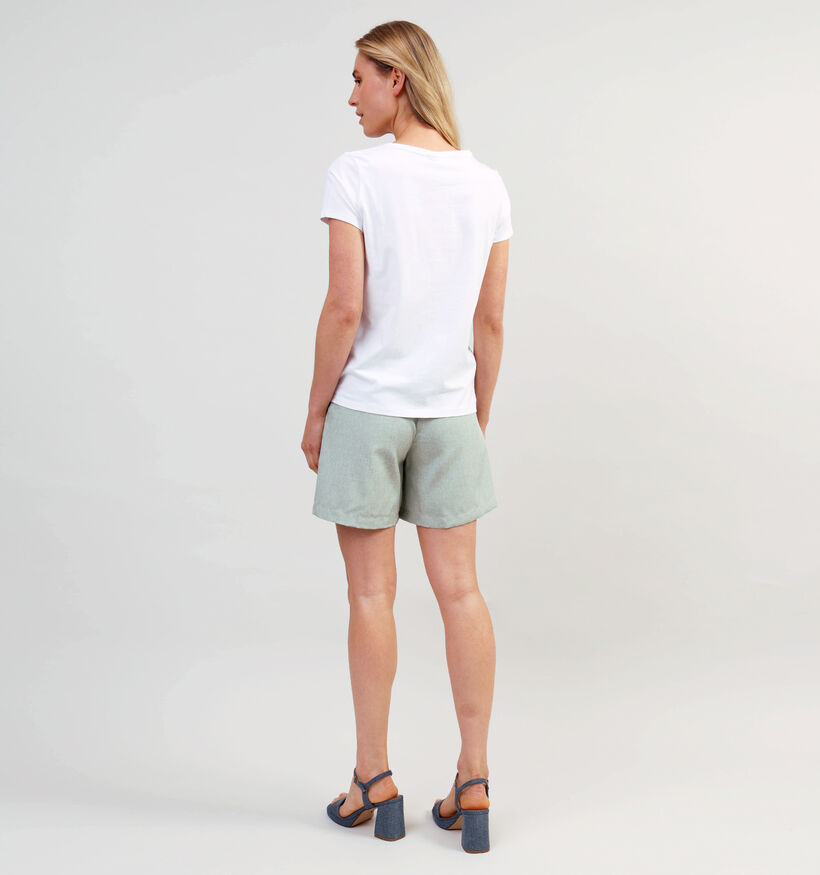 Pieces Tilly T-shirt en Blanc pour femmes (357375)