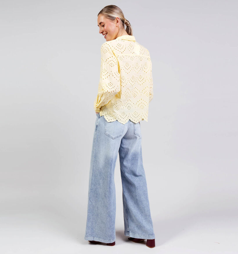 Pieces Vilde Chemise en Jaune pour femmes (367052)