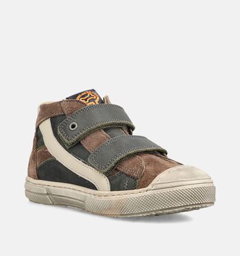 STONES and BONES Mid Baskets Cognac/Marron/Bleu