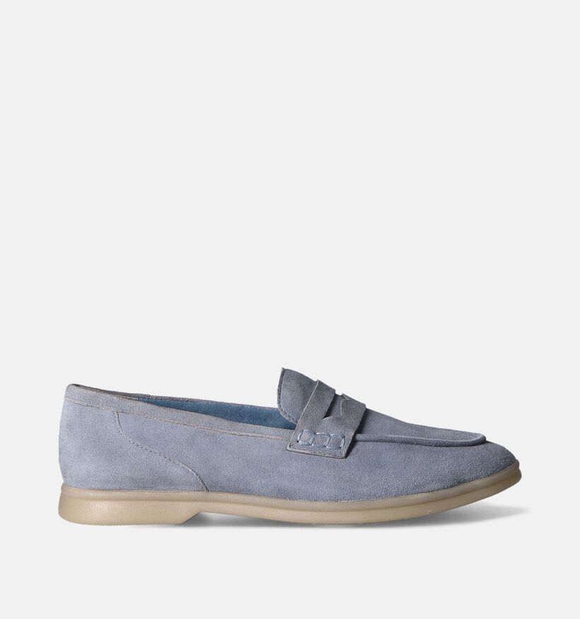 Marco Tozzi Blauwe Loafers voor dames (352545) - geschikt voor steunzolen