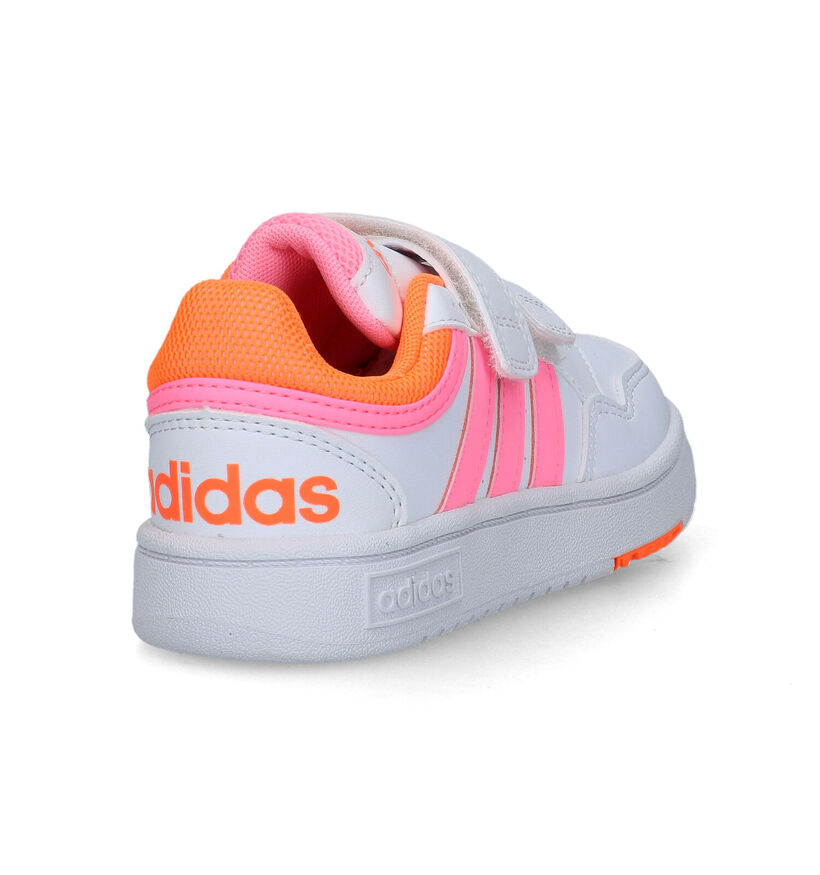 adidas Hoops 3.0 Witte Sneakers voor meisjes (318958) - geschikt voor steunzolen