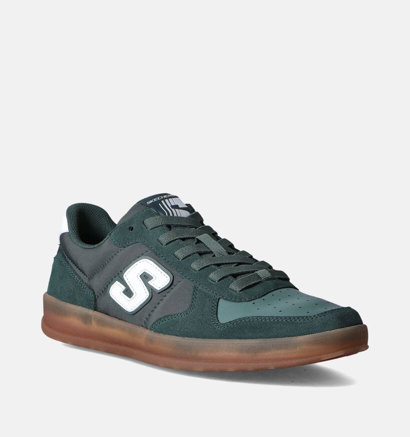 Skechers New Wave Cup Calven Groene Sneakers voor heren (351853)