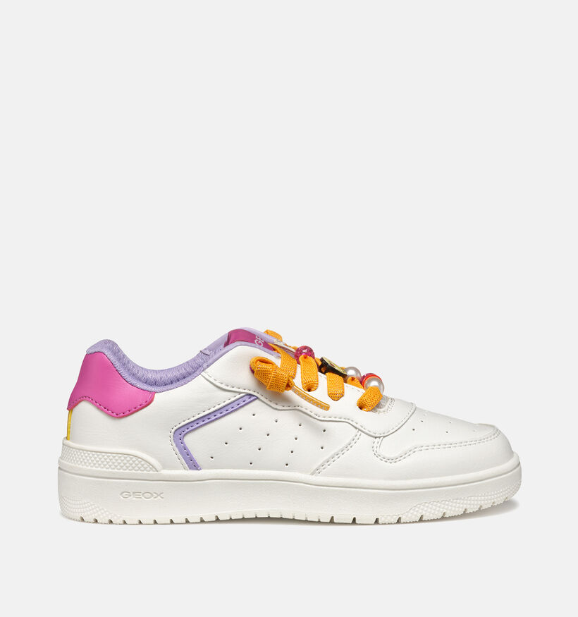 Geox Washiba Witte Sneakers voor meisjes (356416) - geschikt voor steunzolen