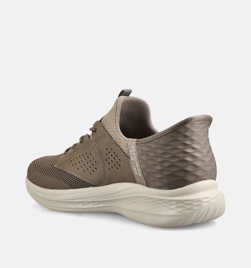 Skechers Slade Caster Baskets en Brun pour hommes (379534) - pour semelles orthop&eacute;diques