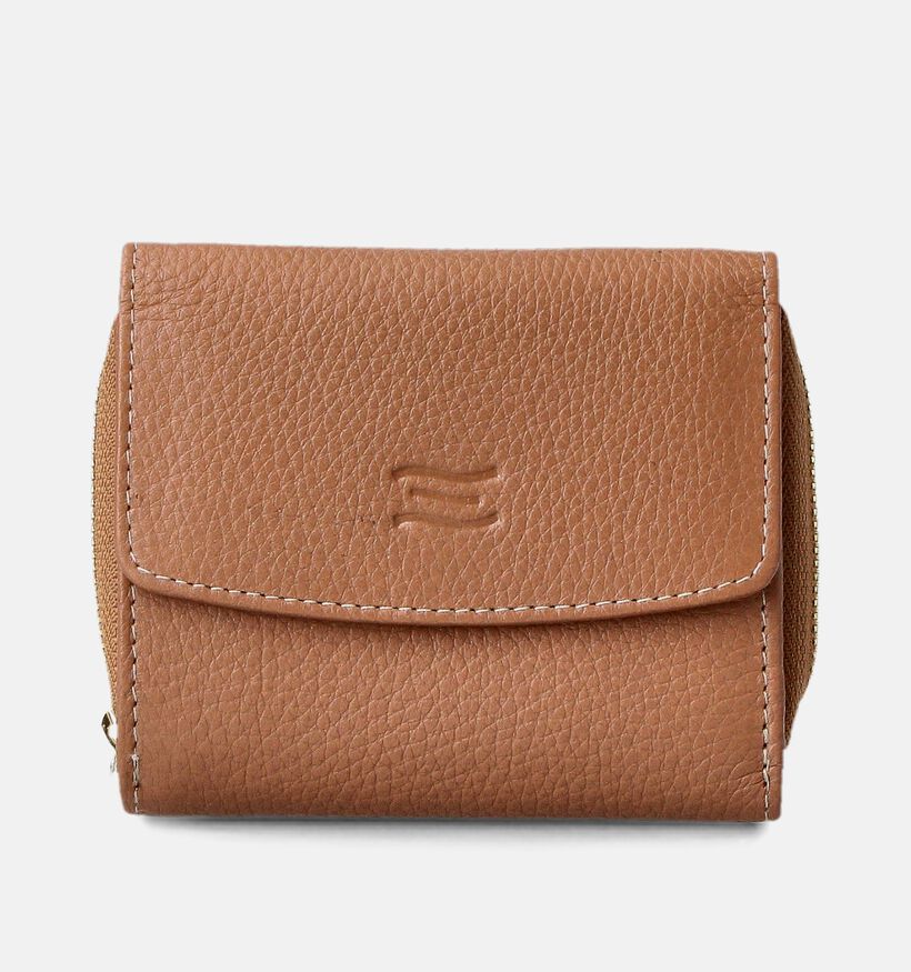 Crinkles Cognac Ritsportemonnee voor dames (373831)