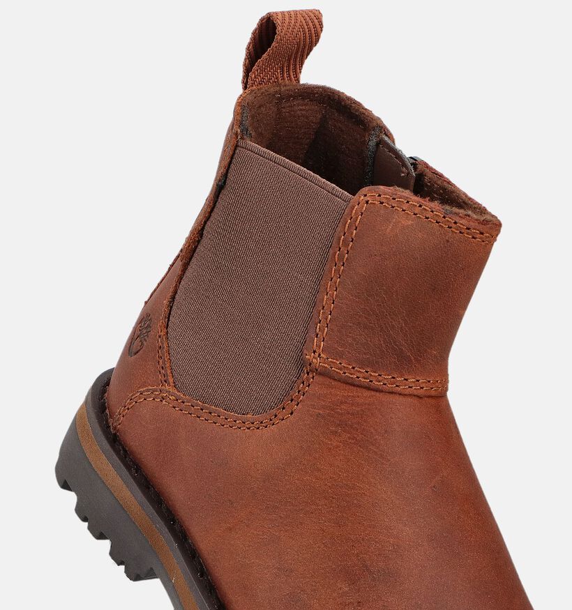 Timberland Courma Kid Chelsea Bottines Chelsea en Marron pour filles, gar&ccedil;ons (377350) - pour semelles orthop&eacute;diques