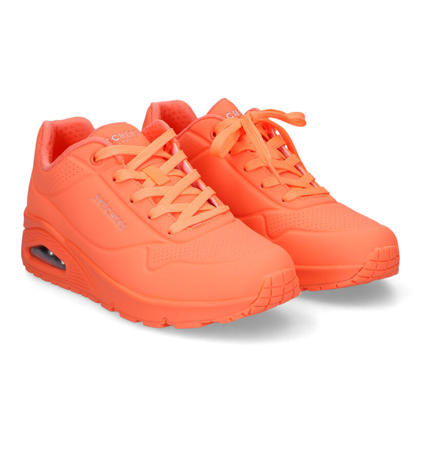 Skechers Uno Night Shades Oranje Sneakers voor dames (318176)