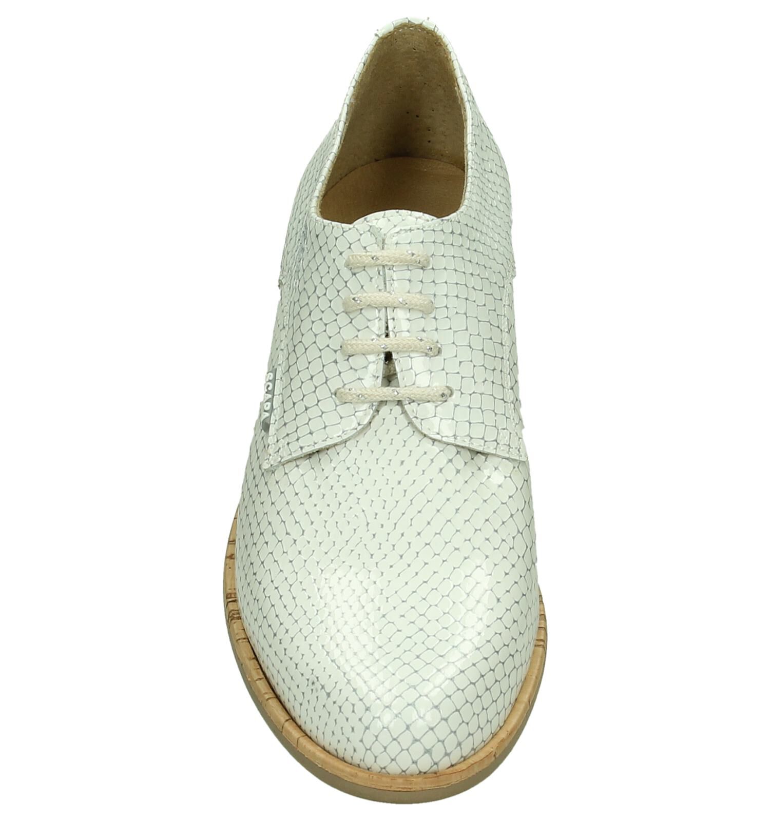 Witte sneakers met 2025 slangenprint