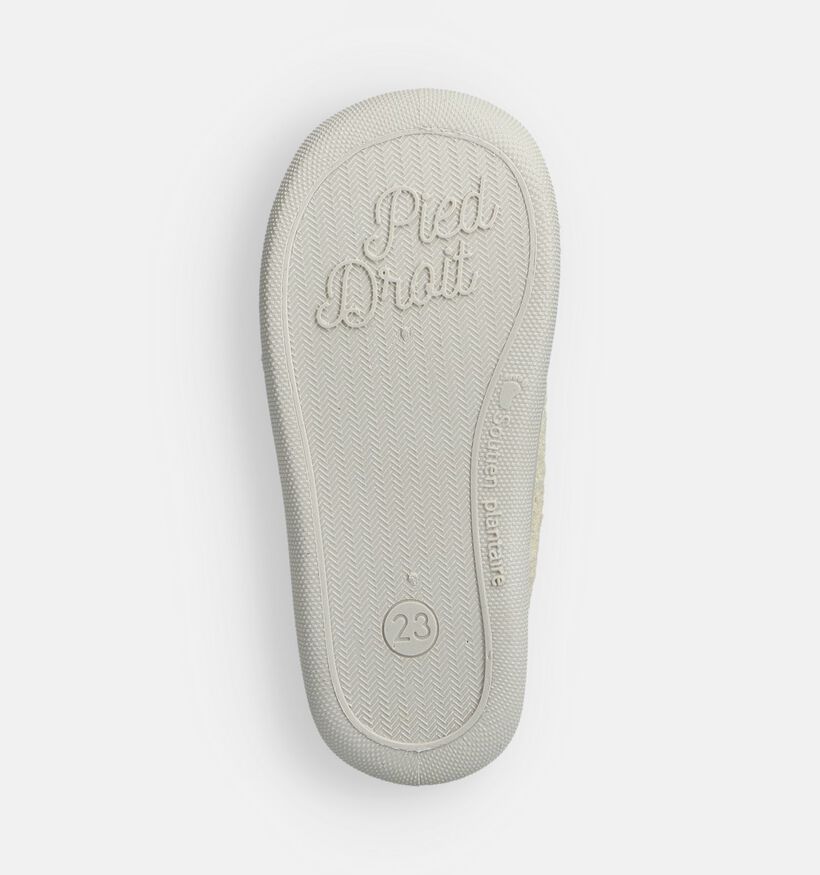 Little David Lion Beige Pantoffels voor meisjes, jongens (374933) - geschikt voor steunzolen