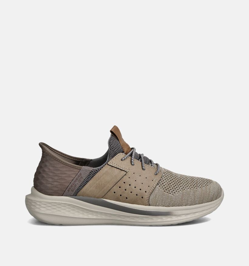 Skechers Slade Ocon Taupe Sneakers voor heren (362184)
