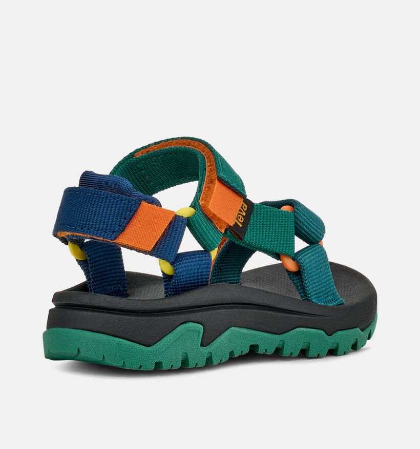 Teva Hurricane Chaussures d'eau en Vert/Multi pour filles, gar&ccedil;ons (370327)