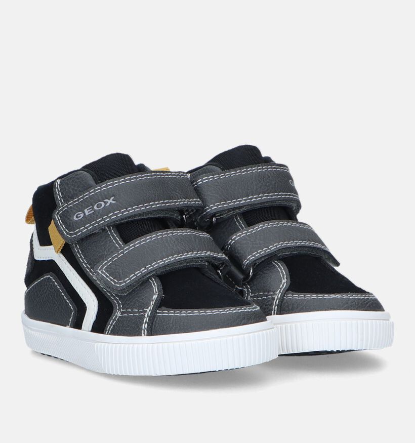 Geox Kilwi Chaussures avec velcro en Noir pour garçons (330059) - pour semelles orthopédiques