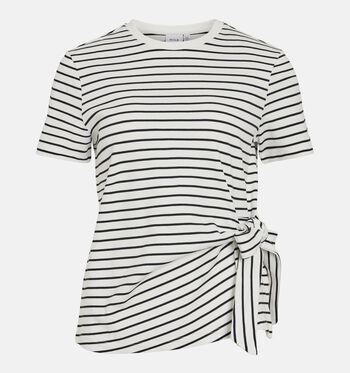 Vila T-shirts Zwart/Wit
