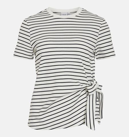 Vila T-shirts Zwart/Wit