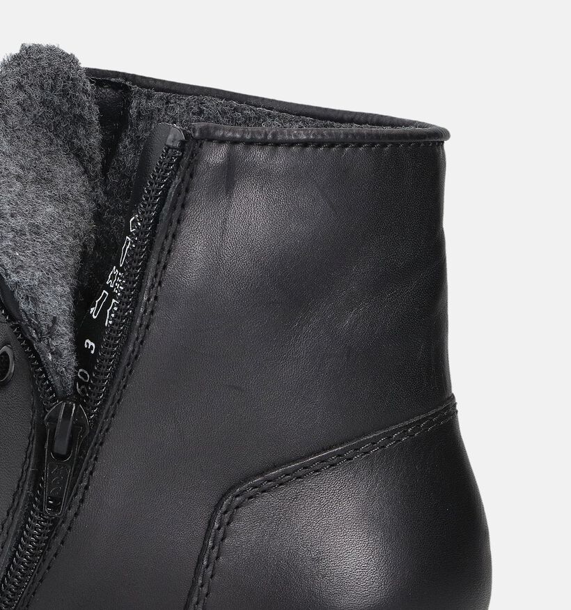 Rieker Zwarte Bottines voor heren (363516) - geschikt voor steunzolen