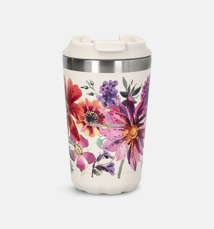 Chilly's x Emma Bridgewater Witte Koffiebeker 340ml met Bloemenprint voor dames (381625)