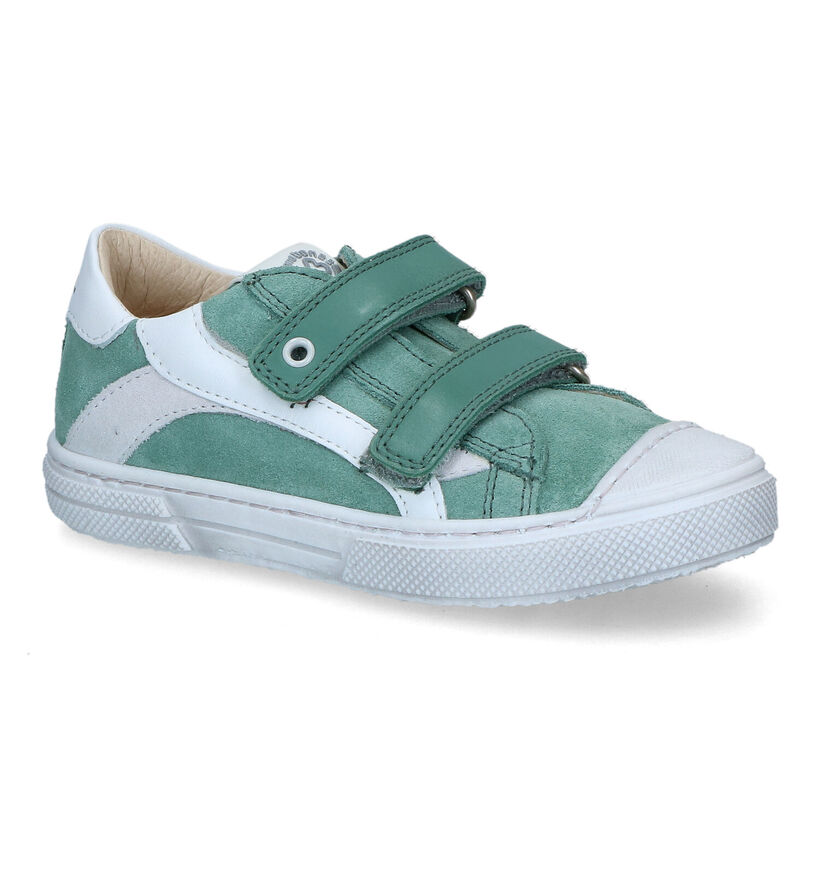 STONES and BONES Marro Chaussures à velcro en Vert en nubuck (322082)