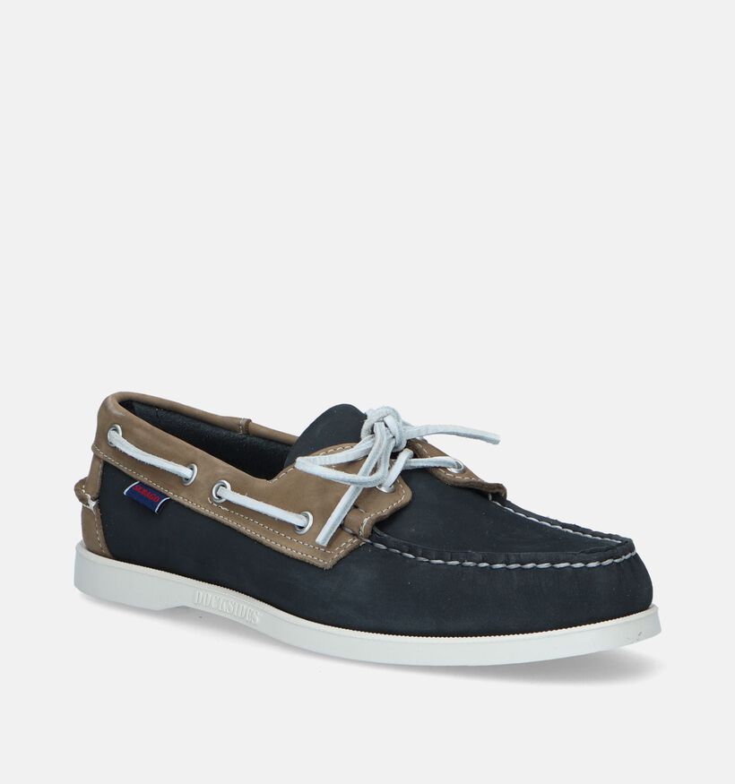 Sebago Dockside Portland Spinnaker Chaussures bateau en Bleu pour hommes (336835)