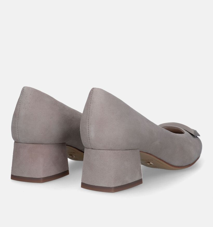 Tamaris Taupe Pumps met blokhak voor dames (328264)