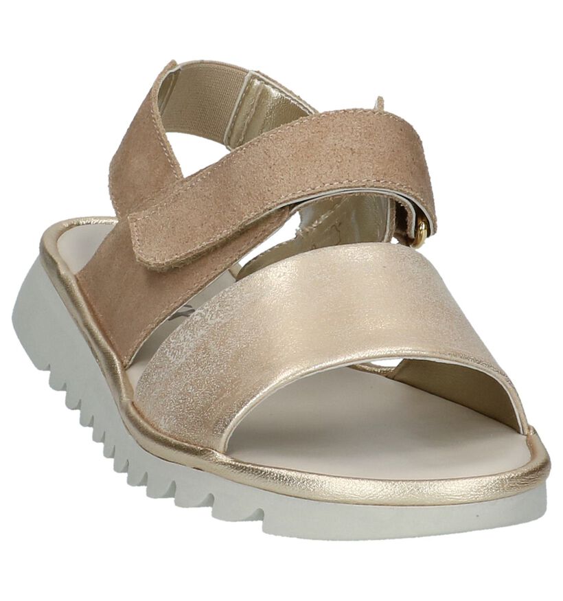 The Flexx Gouden Sandalen in leer (209378)