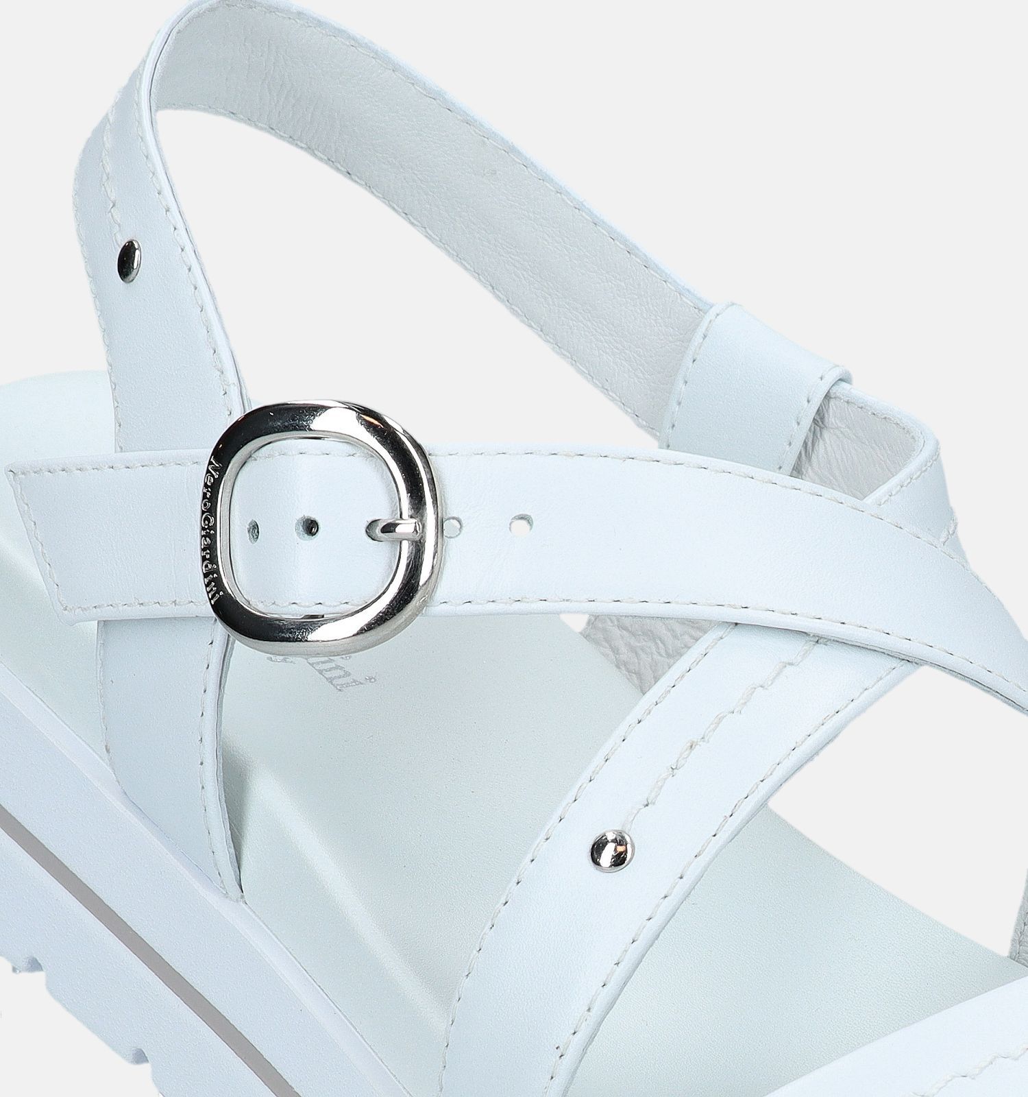 Witte sandalen plateauzool online
