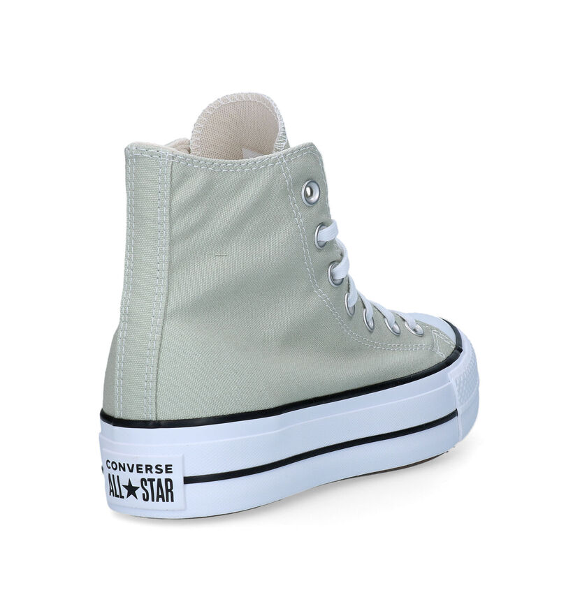 Converse Chuck Taylor All Star Lift Platform Groene Sneakers voor dames (325469)