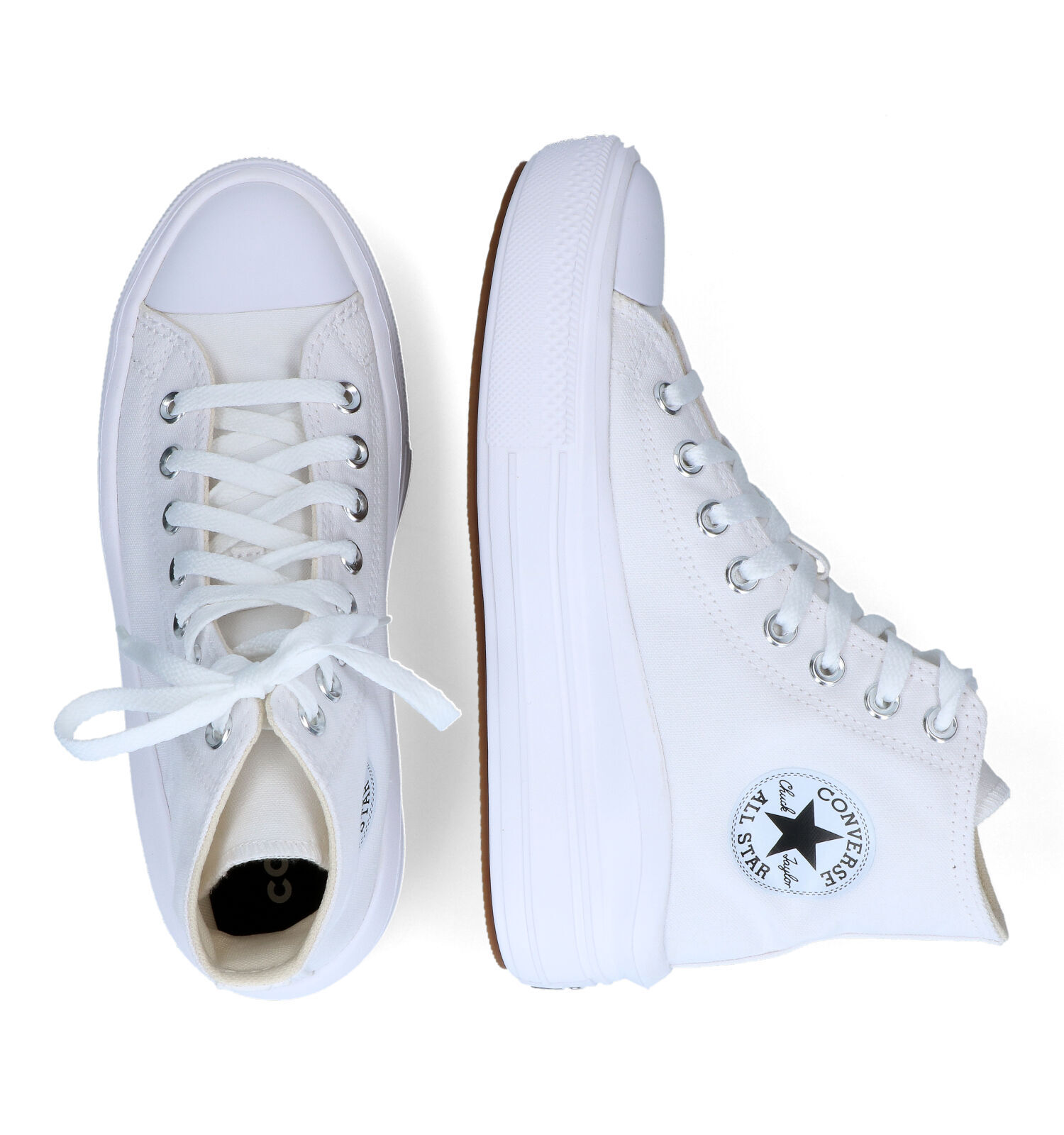 Witte shop converse platform