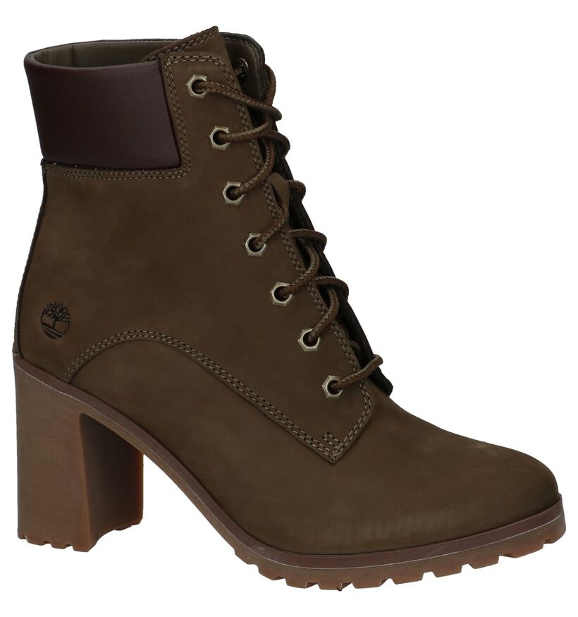 Timberland Allington 6IN Taupe Enkellaarzen voor dames (313454)