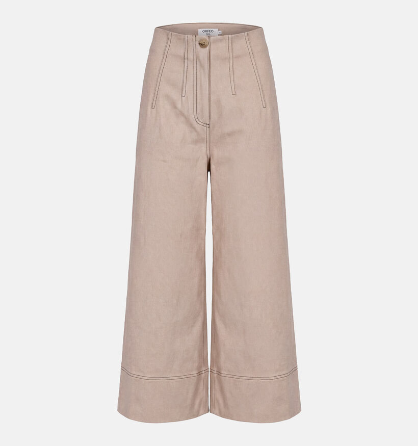 Orfeo Olivie Pantalon classique en Beige pour femmes (371940)